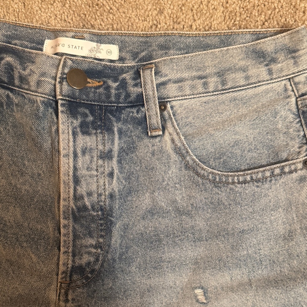 Altar’d state Distressed Denim Shorts - Picture 2 of 6